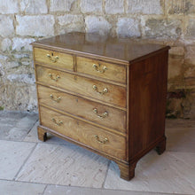 Load image into Gallery viewer, really-attractive-late-18th-century-sun-bleached-mahogany-chest-drawers-top-moulded-edge-two-short-three-long-graduated-drawers-pine-linings-cock-beading-original-brass-swan-neck-handles-bracket-feet-wonderful-straw-colour-fabulous-patina-patination-aesthetically-beautiful-furniture-light-colour-storage-space-decorative-appeal-english-circa-1790-for-sale-damon-blandford-antiques-stow-on-the-wold-cotswolds-stroud-gloucestershire-interior-design