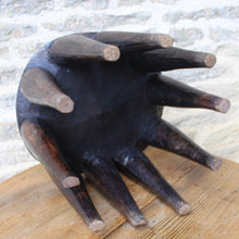 Load image into Gallery viewer, good-late-c19th-early-c20th-tribal-nupe-stool-elephant-table-carved-single-piece-hardwood-top-decorated-geometric-design-ten-shaped-legs-traditionally-made-nupe-people-central-nigeria-gift-grooms-to-brides-highly-decorative-tribal-art-for-sale-side-table-private-collection-damon-blandford-antiques-stow-on-the-wold-cotswolds-interiors