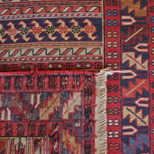 Load image into Gallery viewer, very-finely-woven-sumac-runner-hand-made-in-Iran-sumac-rugs-loom-kilims-weaving-technique-smooth-face-pair-of-kilims-sourced-together-look-feel-completely-unused-special-family-occasions-dowry-piece-wedding gifts-predominantly-red-green-pink-gold-blue-motifs-Iran-circa-1940's-1950's-for-sale-damon-blandford-antiques-phil-taylors-cool-stuff-stroud-gloucestershire-cotswolds