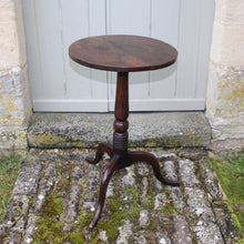 Load image into Gallery viewer, 18th-century-oak-pedestal-table-tripod-base-excellent-proportions-colour-two-plank-top-elegant-tapered-support-bobbin-turned-fabulous-cabriole-legs-excellent-condition-patination-condition-drinks-table-lamp-stand-for-sale-damon-blandford-antiques-stroud-stow-on-the-wold-cotswolds-interior-style-design