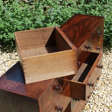 Load image into Gallery viewer, fine-quality-georgian-bank-of-drawers-well-figured-mahogany-veneers-top-cross-banded-twelve-drawers-dovetail-construction-lined-in-oak-nicely-turned-handles-really-useful-storage-for-large-collection-smaller-items-for-sale-damon-blandford-anttiques-cotswolds