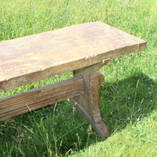 Load image into Gallery viewer, exceptionally-good-18th-century-french-refectory-table-oak-well-figured-single-plank-top-breadboard-ends-blacksmith-forged-iron-nails-trestle-style-supports-particularly-attractive-hand-carved-spiral-details-supports-united-by-deep-reeded-stretcher-wonderful-dinning-preparation-console-table-contemporary-or-period-setting-for-sale-damon-blandford-antiques-cotswolds