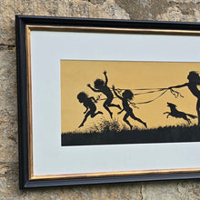 Load image into Gallery viewer, Striking-early-20th-century-silhouette-art-print-art-nouveau-style-the-four-seasons-by-hugo-hoppener-fidus-german-illustrato- painter-publisher-excellent-condition-new-high-quality-bespoke-made-gesso-parcel-gilt-frame-for-sale-damon-blandford-antiques-stow-on-the-wold-cotswold-antiques-wall-art-interior-design