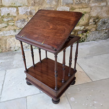 Load image into Gallery viewer, early-19th- century- low-library-table-book-stand-exceptionally-good-quality-condition-gillows-lancaster-london-hallmarks-gillows-&-co-workmen-design-book-music-stand-colour-elegant-example-single-drawer-reeded-bun-feet-sofa-side-table-for-sale-damon-blandford-antiques-stow-on-the-wold-cotswolds