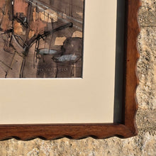Load image into Gallery viewer, detailed-painting-steam-tug-servia-moored-maritime-museum-ramsgate-artist-John-Talbot-Hicks-impressed-newly-mounted-bespoke-made-hardwood-frame-circa-1970-for-sale-damon-blandford-antiques-stroud-stow-on-the-wold-cotswolds-wall-art
