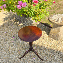 Load image into Gallery viewer, good-small-Georgian-mahogany-tripod-table-circular-tilt-top-baluster-shape-support-elegant-tri-form-base-legs-pad-feet-suitable-lamp-drinks-table-useful-good-colour-excellent-condition-english-circa-1800-for-sale-damon-blandford-antiques-stow-on-the-wold-cotswolds-antiques-art-decorative