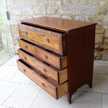 Load image into Gallery viewer, regency-cross-banded-chest-drawers-secretaire-storage-cotswolds-stroud-gloucestershire