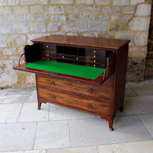 Load image into Gallery viewer, regency-cross-banded-chest-drawers-secretaire-storage-cotswolds-stroud-gloucestershire