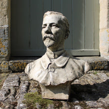 Load image into Gallery viewer, superb-detailed-plaster-bust-bearded-gentleman-French-sculptor-Julien-Lorieux-1876-1915-bust-inscribed-gratitude-reconnaissance-ton-élève-julien-lorieux-1908-paris-fine-arts-damon-blandford-antiques-decorative-gloucestershire-cotswolds-stroud-valleys-for-sale-moustache