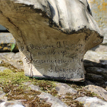 Load image into Gallery viewer, superb-detailed-plaster-bust-bearded-gentleman-French-sculptor-Julien-Lorieux-1876-1915-bust-inscribed-gratitude-reconnaissance-ton-élève-julien-lorieux-1908-paris-fine-arts-damon-blandford-antiques-decorative-gloucestershire-cotswolds-stroud-valleys-for-sale-inscribed-signed-dated