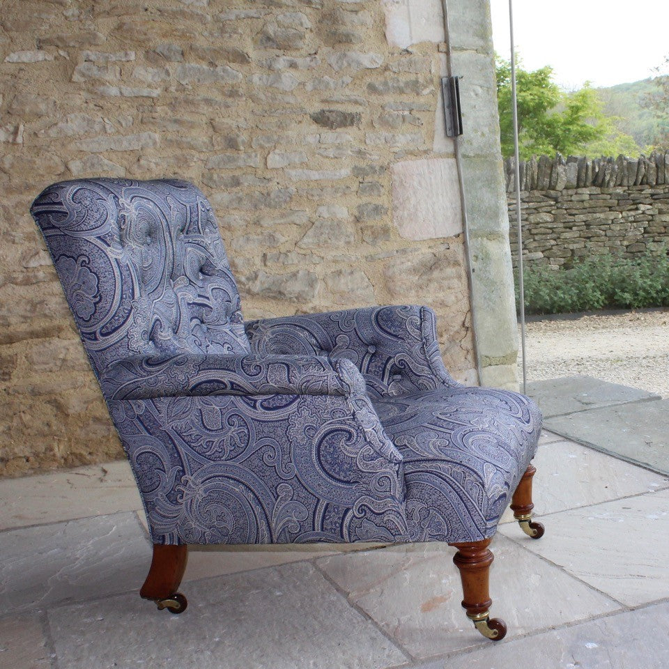Button back hotsell armchair