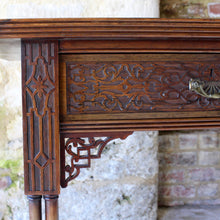 Load image into Gallery viewer, Chinese Chippendale revival writing desk by G Trollope & sons