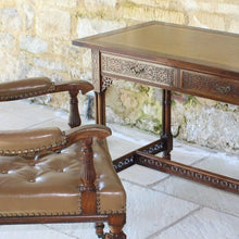 Load image into Gallery viewer, Chinese Chippendale revival writing desk by G Trollope & sons