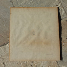 Load image into Gallery viewer, Original-williamsburg-restoration-hand-tinted-print-original-painting-peter-casteels-copper-engraving-by-henry-fletcher-works-commissioned by-robert-furber-market-gardener-kensington-series-paintings-twelve-months-of-flowers-urn-of-flowers-furber-nursery-seasonal-best-numbered-referenced-within-engraving-dated-1730-excellent-condition-colour-framed-good-quality-ebonised-parcel-gilt-frame-new-mount-board-wall-art-damon-blandford-antiques