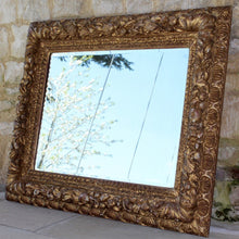 Load image into Gallery viewer, spanish-scallop-shells-camino- santiago-italian- renaissance- frame-garland-fruit-foliage-carved-deep-relief-pomegranate-grape-vine-acanthus-mirror-gloucestershire