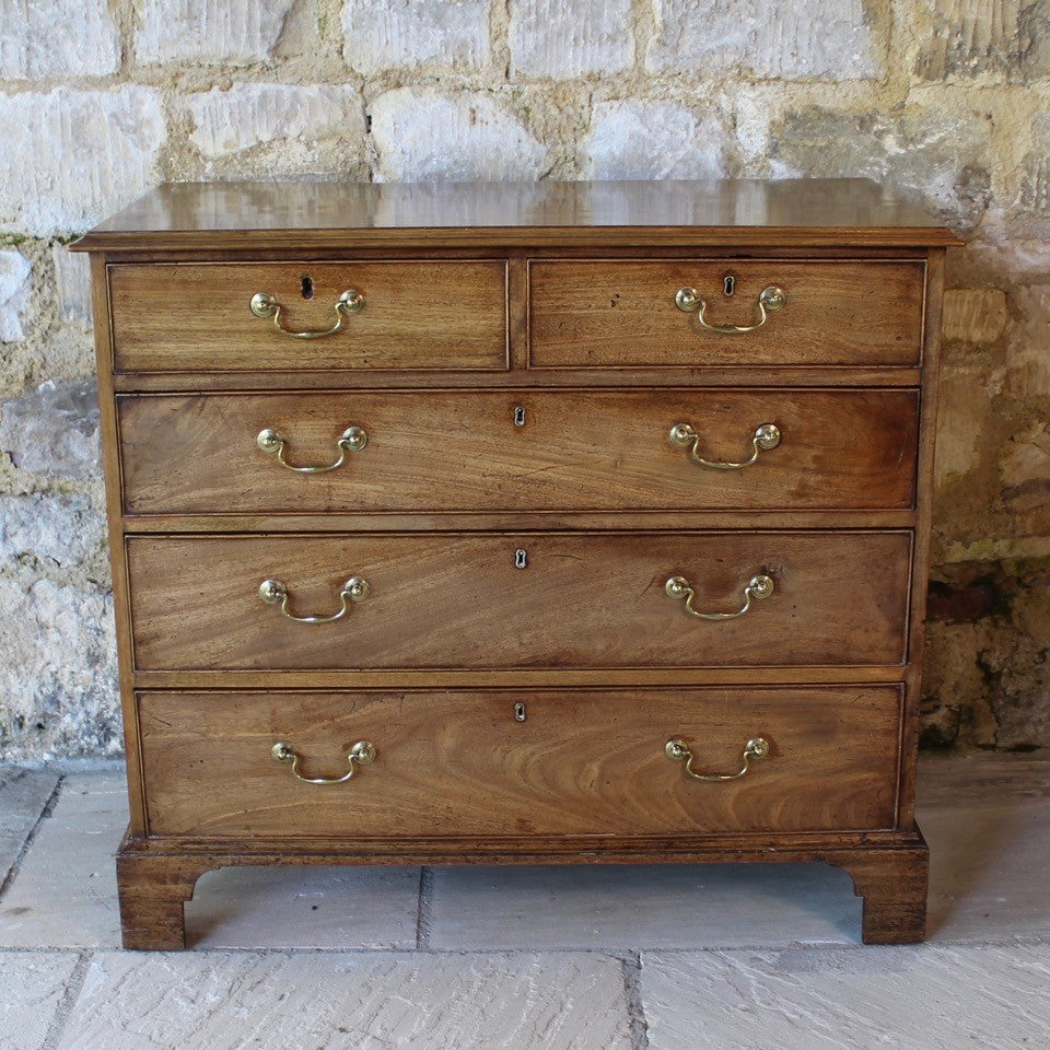 really-attractive-late-18th-century-sun-bleached-mahogany-chest-drawers-top-moulded-edge-two-short-three-long-graduated-drawers-pine-linings-cock-beading-original-brass-swan-neck-handles-bracket-feet-wonderful-straw-colour-fabulous-patina-patination-aesthetically-beautiful-furniture-light-colour-storage-space-decorative-appeal-english-circa-1790-for-sale-damon-blandford-antiques-stow-on-the-wold-cotswolds-stroud-gloucestershire-interior-design