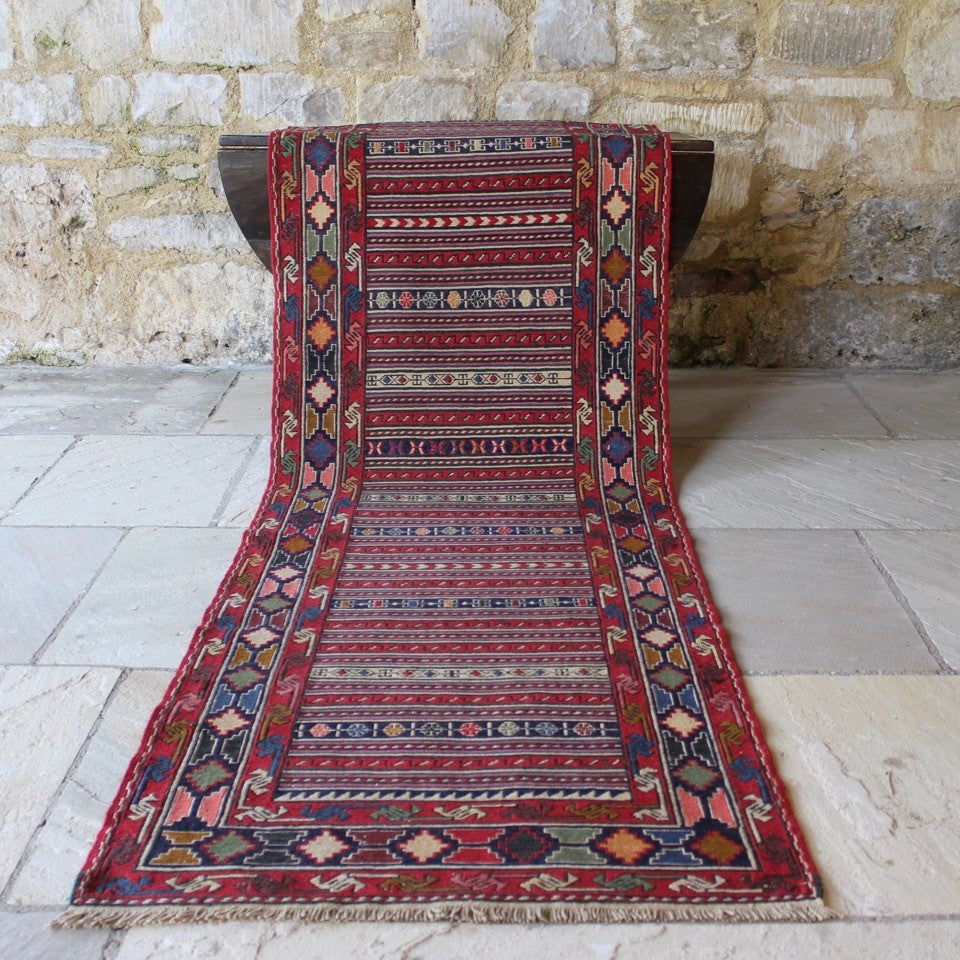 Sumac Design Finely Woven Iranian Sumac Runner of Geometric Design – Damon Blandford ...