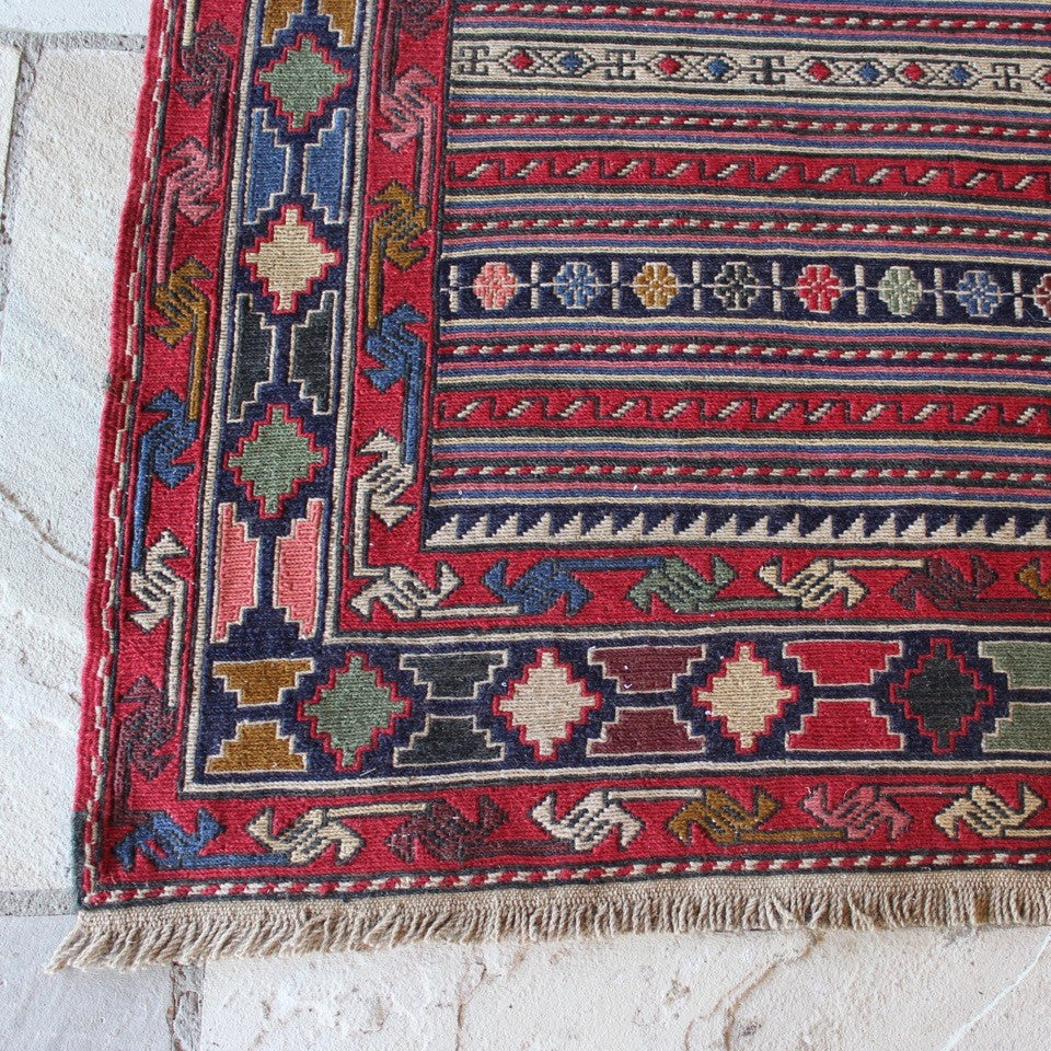 Sumac Design Finely Woven Iranian Sumac Runner of Geometric Design – Damon Blandford ...