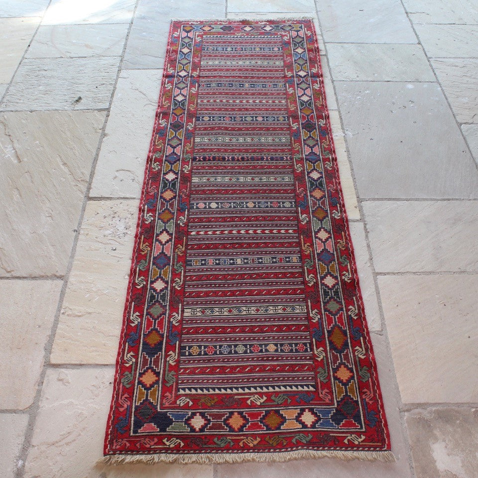 Sumac Design Finely Woven Iranian Sumac Runner of Geometric Design – Damon Blandford ...