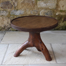Load image into Gallery viewer, incredibly-solid-stable-C18th-table-banded-oak-three-plank-branch-box-wood-base-incredibly-heavy-table-rustic-form-excellent-sofa-side-table-small-coffee-table-wonderful-period-property-contemporary-excellent-condition-for-sale-damon-blandford-antiques-stow-on-the-wold-cotswolds
