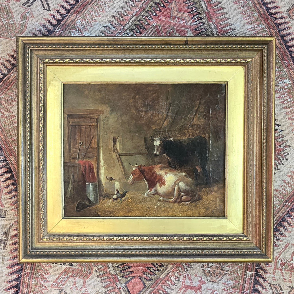 C19th English School Oil Painting on Canvas