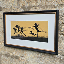 Load image into Gallery viewer, Striking-early-20th-century-silhouette-art-print-art-nouveau-style-the-four-seasons-by-hugo-hoppener-fidus-german-illustrato- painter-publisher-excellent-condition-new-high-quality-bespoke-made-gesso-parcel-gilt-frame-for-sale-damon-blandford-antiques-stow-on-the-wold-cotswold-antiques-wall-art-interior-design 
