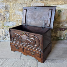 Load image into Gallery viewer, Highly Decorative Late C18th Oak Coffer Bach
