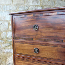 Load image into Gallery viewer, regency-cross-banded-chest-drawers-secretaire-storage-cotswolds-stroud-gloucestershire-antique-country-house

