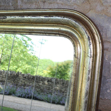 Load image into Gallery viewer, original-C19th-french-louis-phillipe-mirror-frame-gilded-gilt-etched-repeating-flower-foliage-design-mirror-large-proportions-original-mirror-plate-excellent-condition-foxing-appeal-stunning-mirror-period-contemporary-french-19th-century-damon-blandford-antiques-gloucestershire-for-sale-bedroom-livingroom-interior-design-reflection-style-decor
