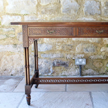 Load image into Gallery viewer, Chinese Chippendale revival writing desk by G Trollope &amp; sons
