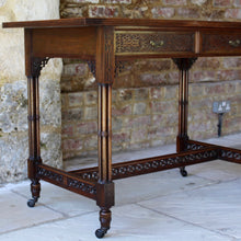 Load image into Gallery viewer, Chinese Chippendale revival writing desk by G Trollope &amp; sons
