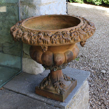 Load image into Gallery viewer, Pair C19th provincial Scottish terracotta garden urns
