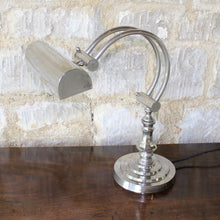 Load image into Gallery viewer, Exceptionally Good Quality Early 20th Century Nickel Plated Desk Lamp
