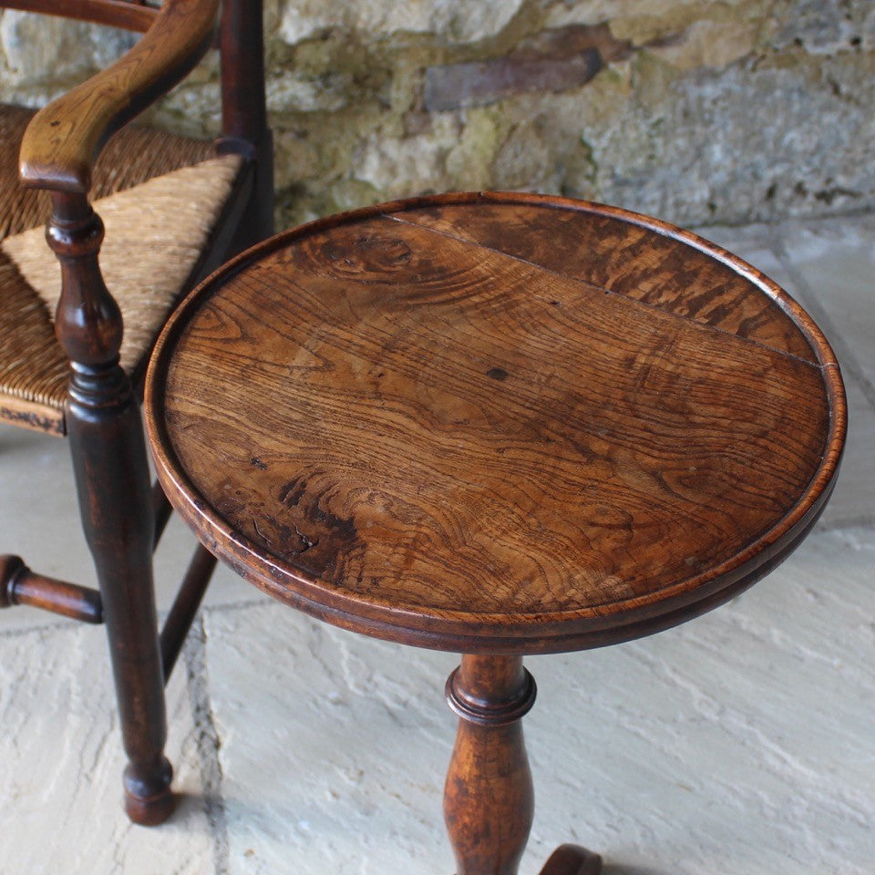 really-good-colour-18th-century-ash-pedestal-tripod-table-constructed-of-very-nicely-figured-timber-circular-lipped-dished-top-turned-stem-cabriole-legs-candle-stand-excellent-proportions-drinks-table-attractive-stable-useful-table-excellent-condition-for-sale-damon-blandford-antiques-stroud-gloucestershire-regional-furniture-interior-design