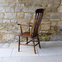 Load image into Gallery viewer, antique-windsor-chair-lath-country-turned-stick-back-beech-elm-ash-gloucestershire
