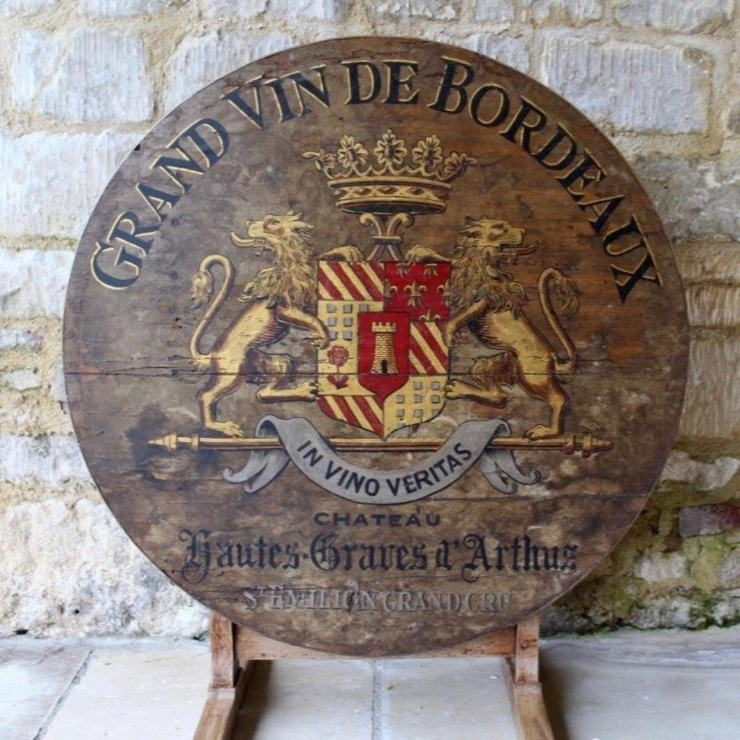 French painted vendange or winery table